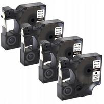 Lipni juostelė DYMO D1 40913, 9 mm, balta su juodu tekstu, 4 vnt., S0720680