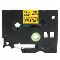 Lipni juosta Brother TZe-NFX651, 24 mm, geltona, nailonas