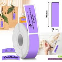 Lipnios etiketės B3 ir Phomemo Q30 D30 12x40 spausdintuvams