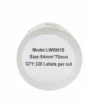 Etiketės DYMO LW 99015 S0722440, 54 x 70 mm, 320 vnt. rulone
