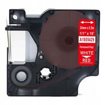 Vinilo juostelė DYMO RHINO 24 mm x 5,5 m, raudona, 1805429