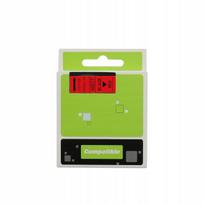 Spausdinimo juostelė Dymo D1 LM 45017, 12 mm x 7 m, raudona, juodas tekstas