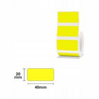 Lipdukų etiketės NIIMBOT, geltonos, 40x20 mm, 320 vnt., tinka B1, B21/B21 Pro, B3S