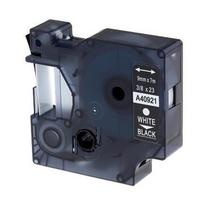 Lipni juostelė DYMO D1 40921, 9 mm x 7 m, juoda ant balto
