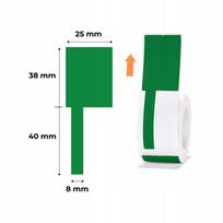 Lipdukai kabeliams NIIMBOT, žali, 25x78 mm, 100 vnt., tinka B1, B21