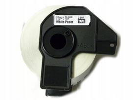 Lipni juostelė Brother QL DK-22205, 62 mm, balta, ištisinis popierius