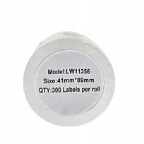 Etiketės DYMO LW 11356 S0722560, 41 x 89 mm, 300 vnt. rulone
