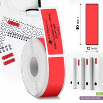 Lipnios etiketės B3 ir Phomemo Q30 D30 12x40 spausdintuvams