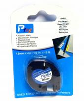 Lipni juostelė Dymo LetraTAG 91201 S0721610, 12 mm, balta