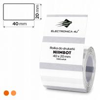 Saviklijės termo etiketės Niimbot K2 K3, 40x20 mm, 1300 vnt.