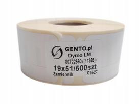 Etiketės DYMO spausdintuvams, 19x51 mm, S0722550 11355, pakaitinės