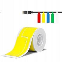 Lipnios etiketės laidams Niimbot T 25x76 mm, 200 vnt., geltonos, tinka B21, B21S, B3, B1S