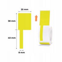Lipdukai kabeliams NIIMBOT, geltoni, 25x78 mm, 100 vnt., B1, B21