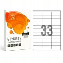 Lipdukai MyOffice, balti, 70x25,4 mm, A4, 100 lapų