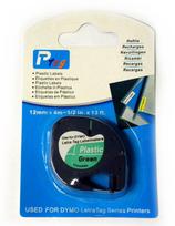 Etiketė Dymo LetraTAG 91204, 12 mm, žalia