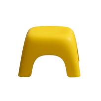 Sustiprintas neslystantis animacinis plastikinis taburetė vonios kambariui ar svetainei – Tinka vaikams ir suaugusiems Small (25.2*25.2*16cm) geltona