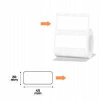Etiketės NIIMBOT, baltos, 45x20 mm, 320 vnt., tinka B1, B21/B21 Pro, B3S