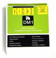 Etiketės juostelė Dymo 53718 S0720980, 24 mm, geltona su juodu tekstu