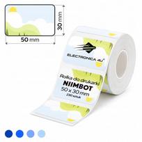 Lipnios etiketės spausdintuvui Niimbot B1/B4/B21/B3S/B31, 50x30 mm