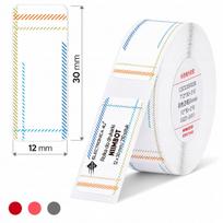 Lipnios termospalvės etiketės Niimbot D11/D110/D101/H1S, 12x30 mm