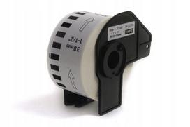 Lipni juosta JetWorld Brother DK22225, juoda ant baltos, 38 mm x 30,48 m
