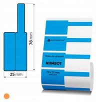 Terminės lipnios etiketės Niimbot K3 kabeliams, 38x25+40 mm, 1000 vnt.
