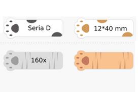 Lipdukų juostelė NIIMBOT D serija, 12×40 mm, KITTENS2