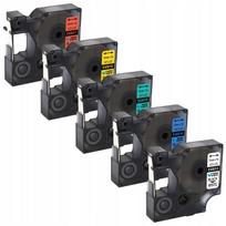 5 spalvotų juostelių rinkinys DYMO D1, tinka LM160