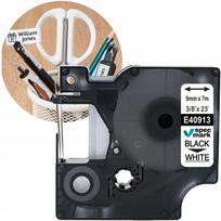 Lipni juostelė DYMO D1 9 mm, juodas tekstas, balta pagrindas, tinka LM160