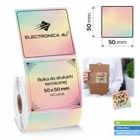 Lipnios etiketės B3, Phomemo M110/M200/M220/M221, 50x50 mm