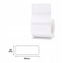 Lipdukų etiketės NIIMBOT, baltos, 40x20 mm, 320 vnt., tinka B1, B21/B21 Pro, B3S/B3