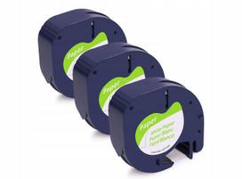 Etiketavimo juostelė Dymo Letra Tag, balta, 12 mm, 3 vnt., 59421