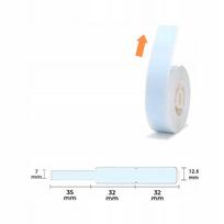 Lipdukai kabeliams NIIMBOT, šviesiai mėlyni, 12.5x99 mm, 70 vnt., D110