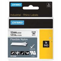 DYMO Rhino 18488 balta nailoninė juostelė, 12 mm