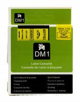 Etiketės juostelė Dymo 45808 S0720880, 19 mm, geltona su juodu tekstu