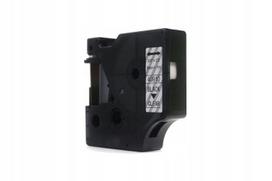 Keičiama juostelė JetWorld Dymo D1, juoda ant permatomos, 9 mm x 7 m, LM100
