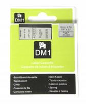 Juostelė Dymo 40922, 9 mm, sidabrinė su juodu užrašu