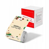 Lipnios etiketės 40x75 mm, Kalėdų Senelis, Phomemo M110/M122/M220