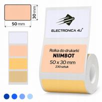Lipnios etiketės spausdintuvui Niimbot B1/B4/B21/B3S/B31, 50x30 mm