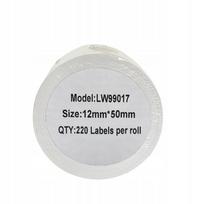 Etiketės DYMO LW 99017 S0722460, 12 x 50 mm, 220 vnt. rulone