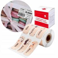 Lipnios etiketės 35x15 mm su gyvūnų raštais, tinka Phomemo M110 M122 M220