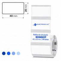 Lipniosios etiketės Niimbot B1/B4/B21/B3S, baltos, 40x20 mm, termo