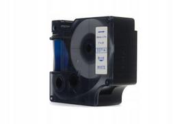 Etiketės juosta JetWorld Dymo D1, mėlyna ant baltos, 24 mm x 7 m (53714)