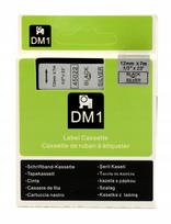 Etiketė Dymo D1 45022 S0720620, 12 mm, sidabrinė su juodu tekstu