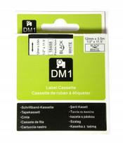 Juosta etikečių spausdintuvui Dymo 18488 S0718100, 12 mm, balta su juodu užrašu, nailoninė