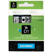 Spausdintuvo juostelė DYMO D1 kasetė, 24 mm x 7 m, permatoma