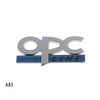 Automobilio stilius OPC LINE Astra G H J K F Corsa D Zafira B Insignia Mokka Regal automobiliui Variklio dangtis Sparnas Galinis Lipdukas Emblema Ženklelis Lipdukas gray
