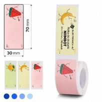 Lipnios termospalvės etiketės Niimbot B1/B4/B21/B3S/B31, 30x70 mm