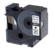 Lipni juostelė Dymo D1 53713, 24 mm, balta su juodu tekstu