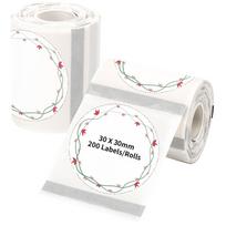 Apvalios 30 mm etiketės Phomemo M110/M120/M200/M220/M221, fi30